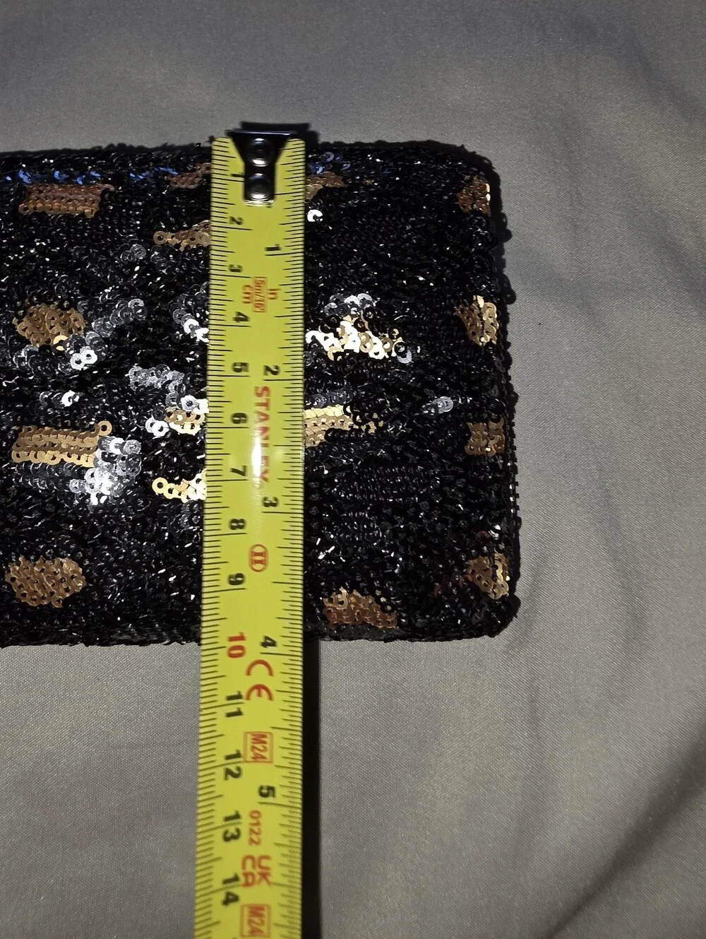 Brentano Sequin Leopard Wristlet Or Wallet NWT